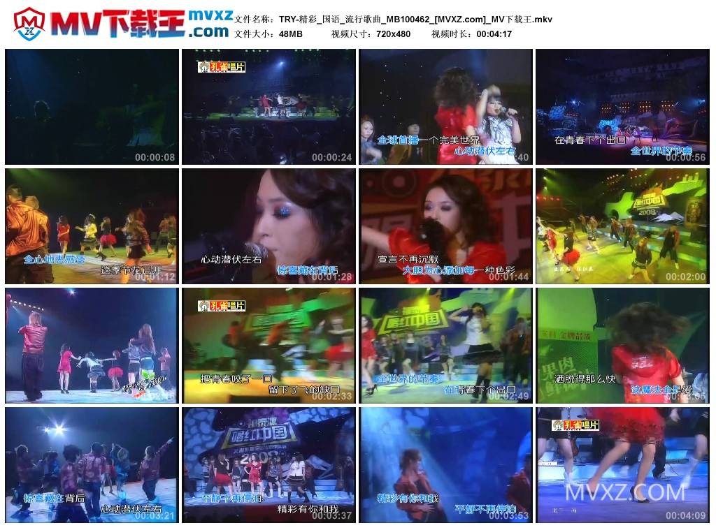 TRY-精彩_国语_流行歌曲_MB100462